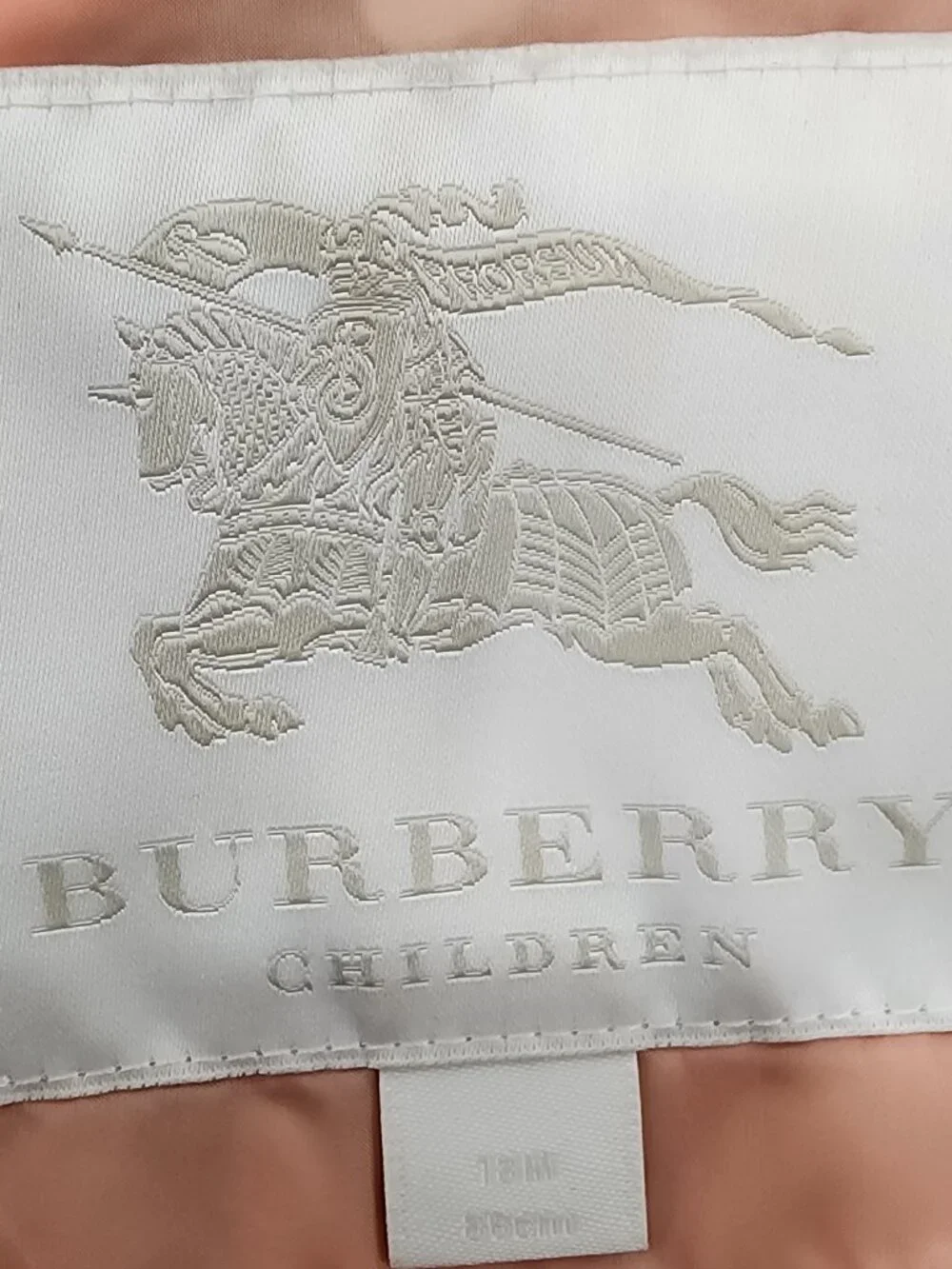 Burberry Toddler Diamond Quilted Hooded Jacket Nova Check Pink Size 18M